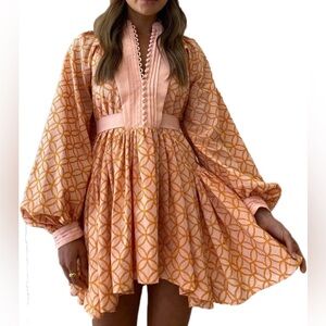 Acler Dupe Pink/Orange Dress